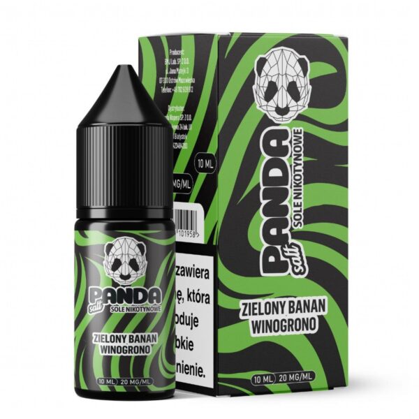 Liquid Panda Salt 10ml Zielony Banan Winogrono 20mg