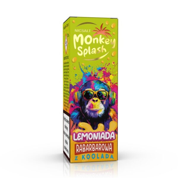 Monkey Splash Salt Lemoniada Rabarbarowa z koolada
