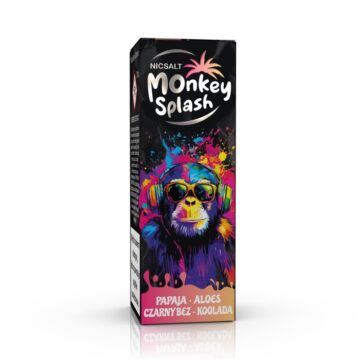 Monkey Splash Salt Papaja Aloes Czarny Bez Koolada
